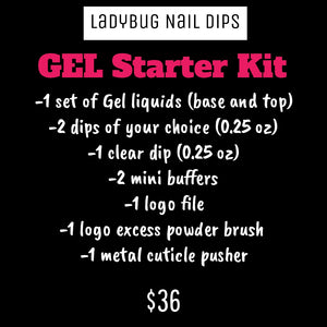 Ladybug Nail Dips Starter Kit (GEL liquids)